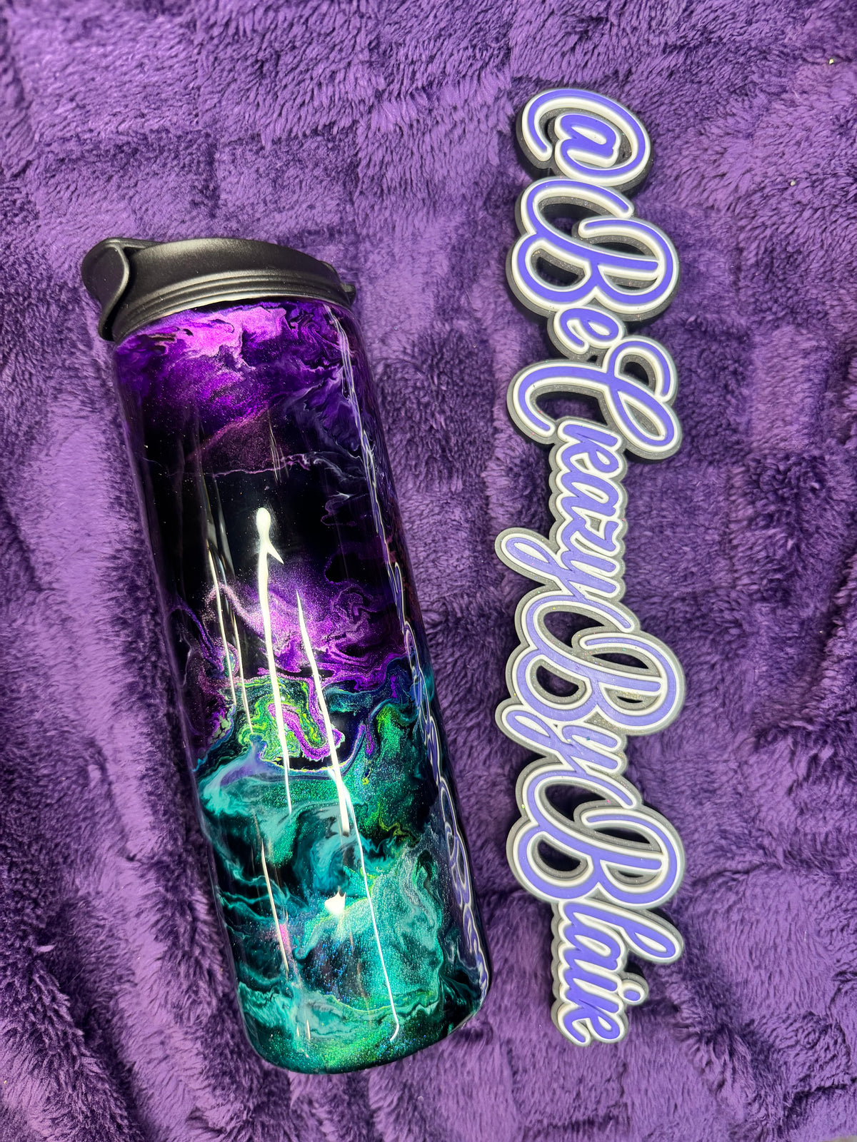 36.   Purple And teal 18oz