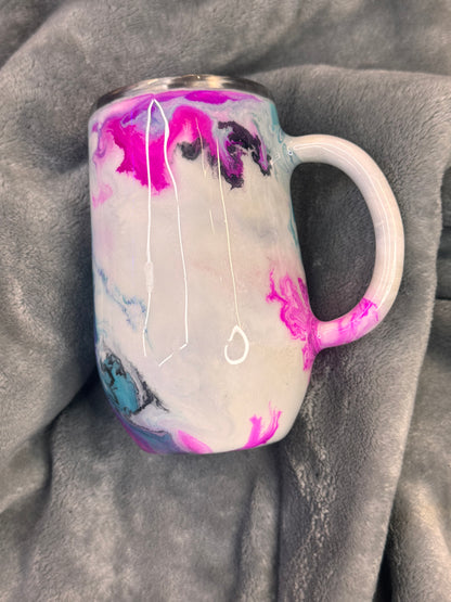 Marble Pink and Teal