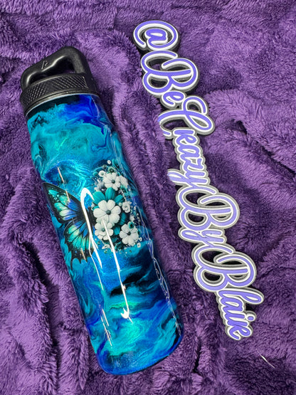 17.   Blue butterfly hydro jug