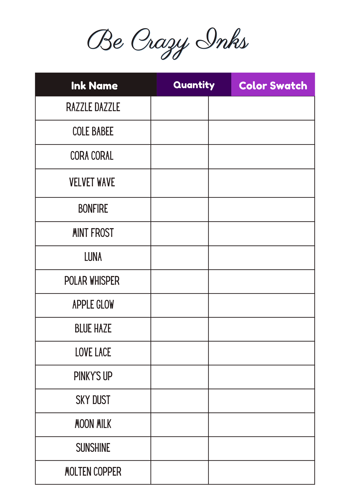 Ink Product Templates